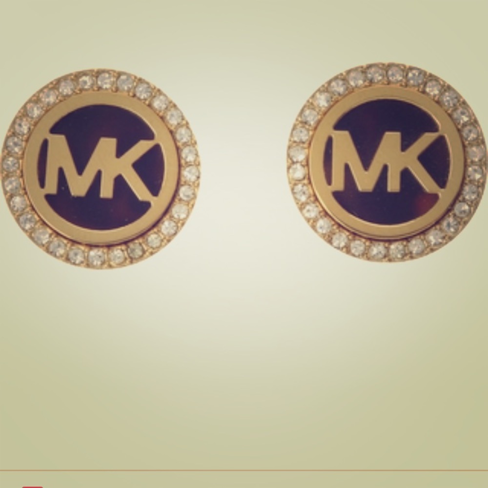 Gold Micheal Kors earrings